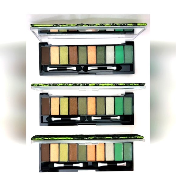 3 pk  palette HARD CANDY Top Ten Eyeshadow Collection GREEN WITH ENVY 526 - Picture 2 of 4